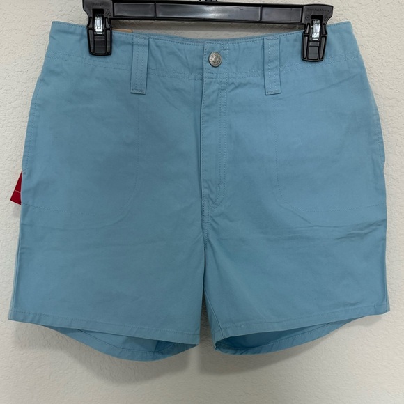 Levi’s Red Tab High Rise Cotton Twill Light Blue Shorts Size 6 NEW - Picture 1 of 10